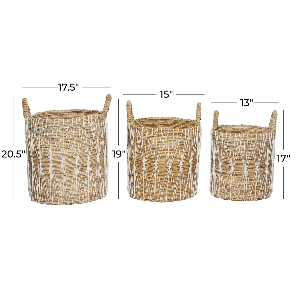 Wavedale Brown Basket, Set of 3 - Thumbnail - Image 7