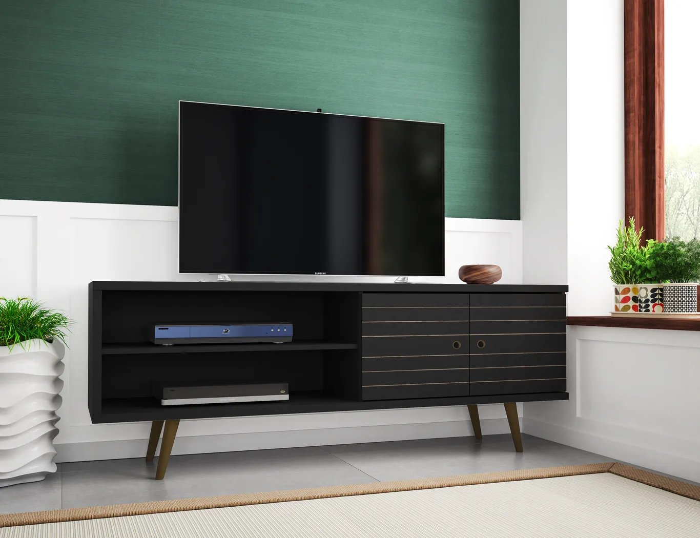 Wavefruit Black 63 in. Console - Thumbnail - Image 2