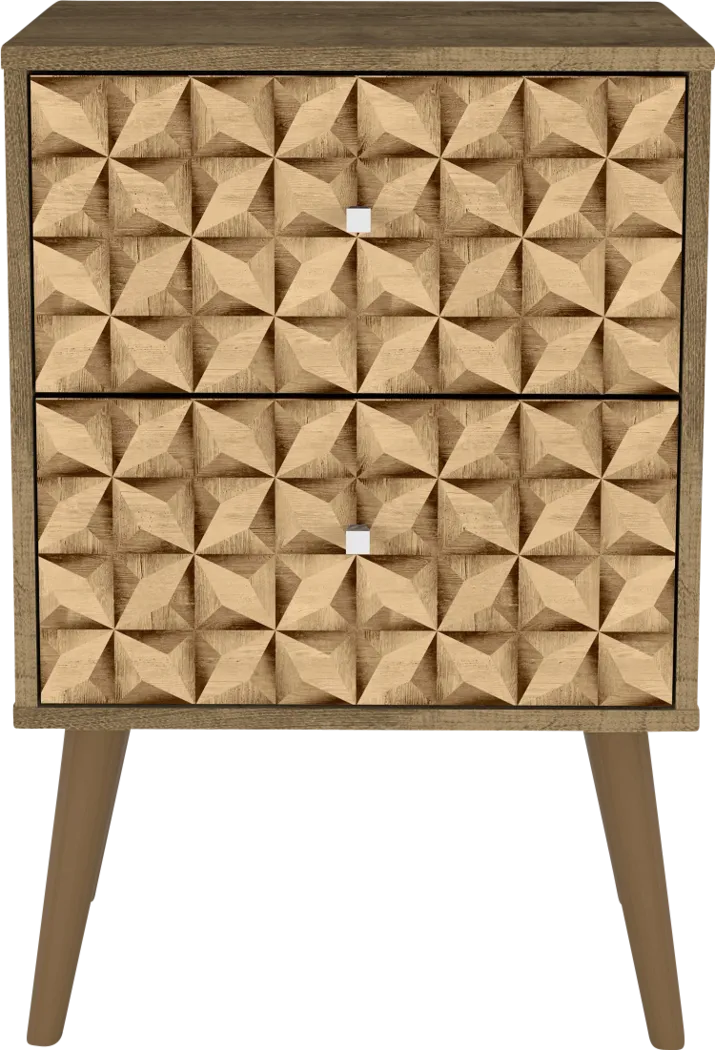 Wavefruit Brown Nightstand - Thumbnail - Image 9