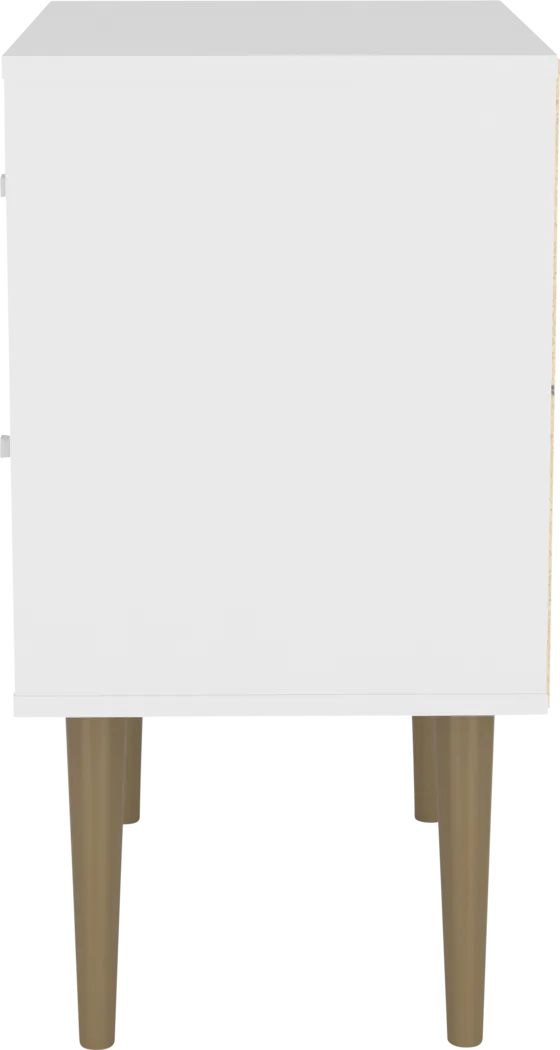 Wavefruit White Nightstand - Thumbnail - Image 4