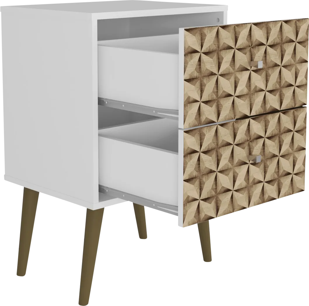 Wavefruit White Nightstand - Thumbnail - Image 8