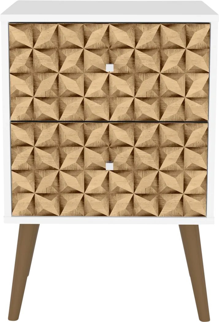 Wavefruit White Nightstand - Thumbnail - Image 9