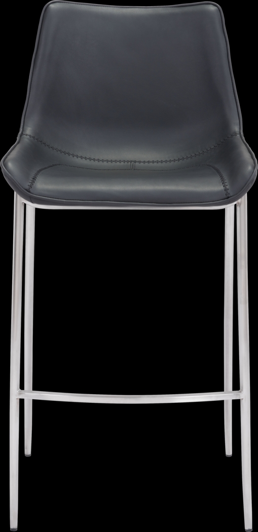 Wavell Black Steel Barstool, Set of 2 - Thumbnail - Image 3