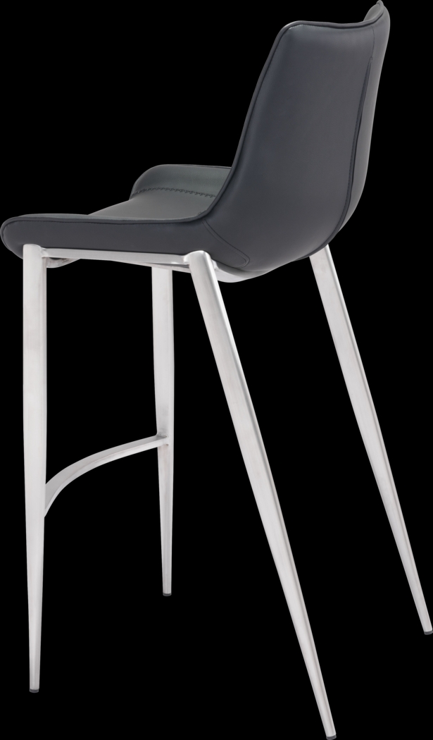 Wavell Black Steel Barstool, Set of 2 - Thumbnail - Image 5