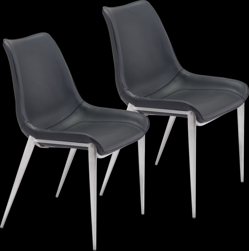 Wavell Black Walnut Side Chair, Set of 2 - Thumbnail - Image 1