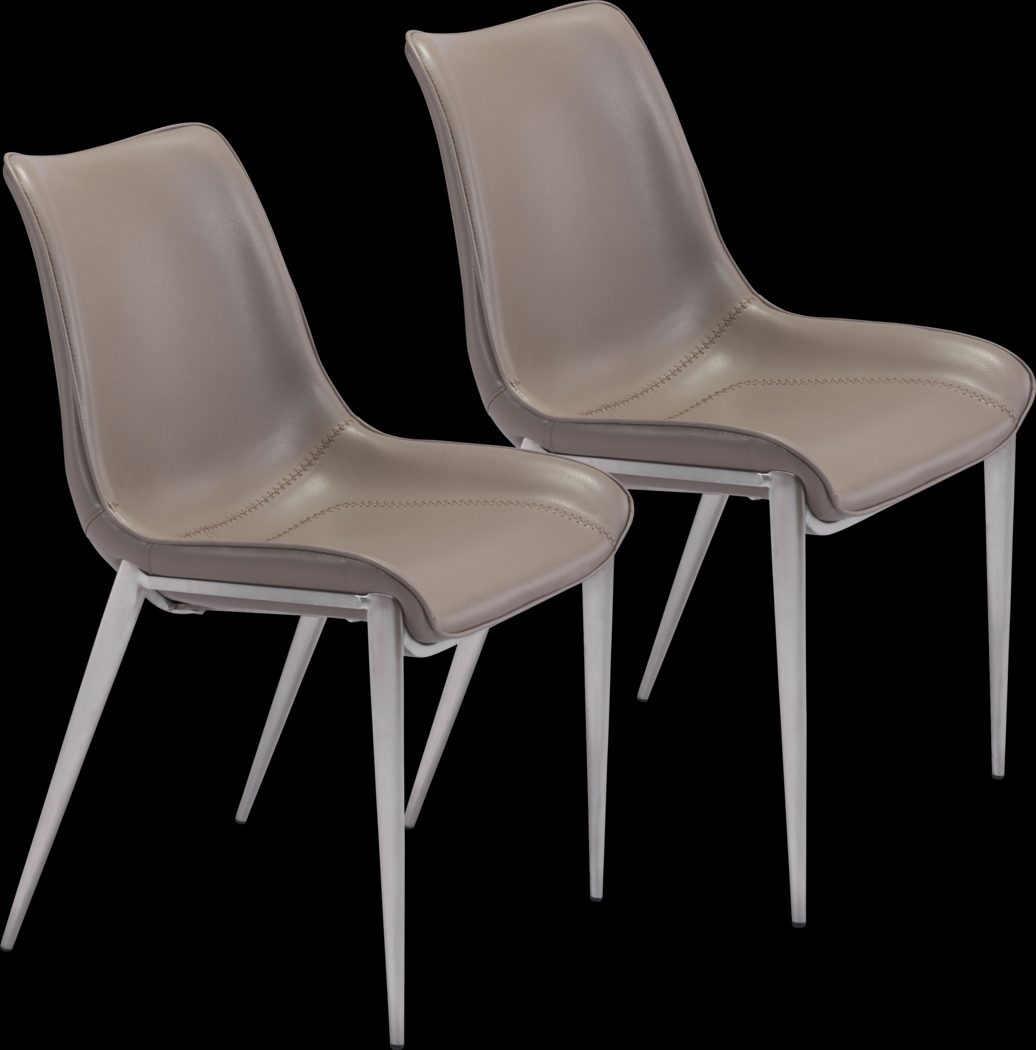 Wavell Gray Side Chair, Set of 2 - Thumbnail - Image 1