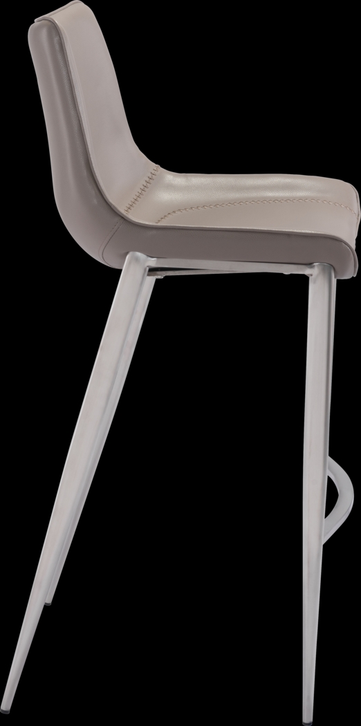 Wavell Gray Steel Barstool, Set of 2 - Thumbnail - Image 2