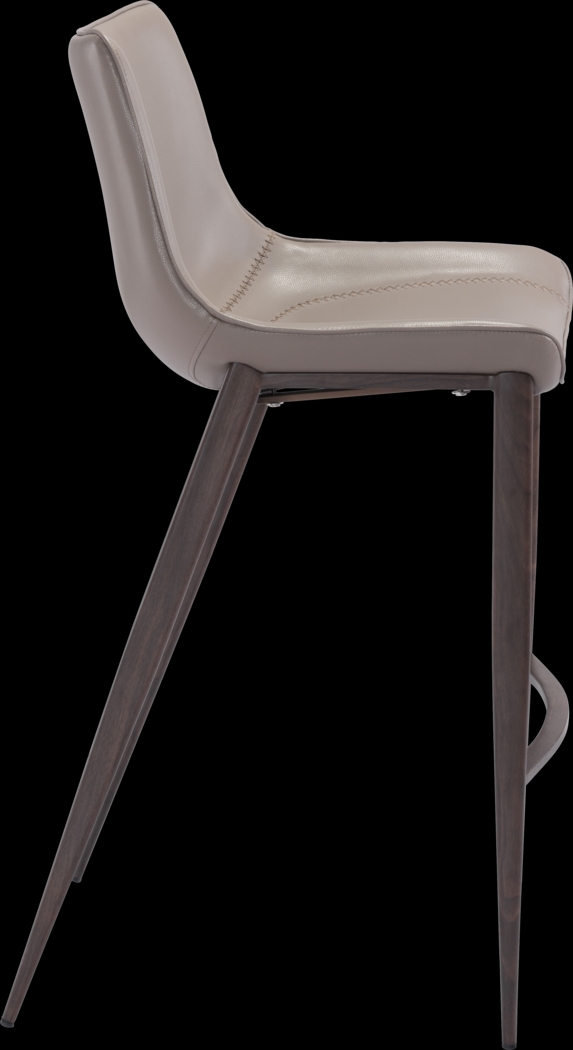 Wavell Gray Walnut Barstool, Set of 2 - Thumbnail - Image 2