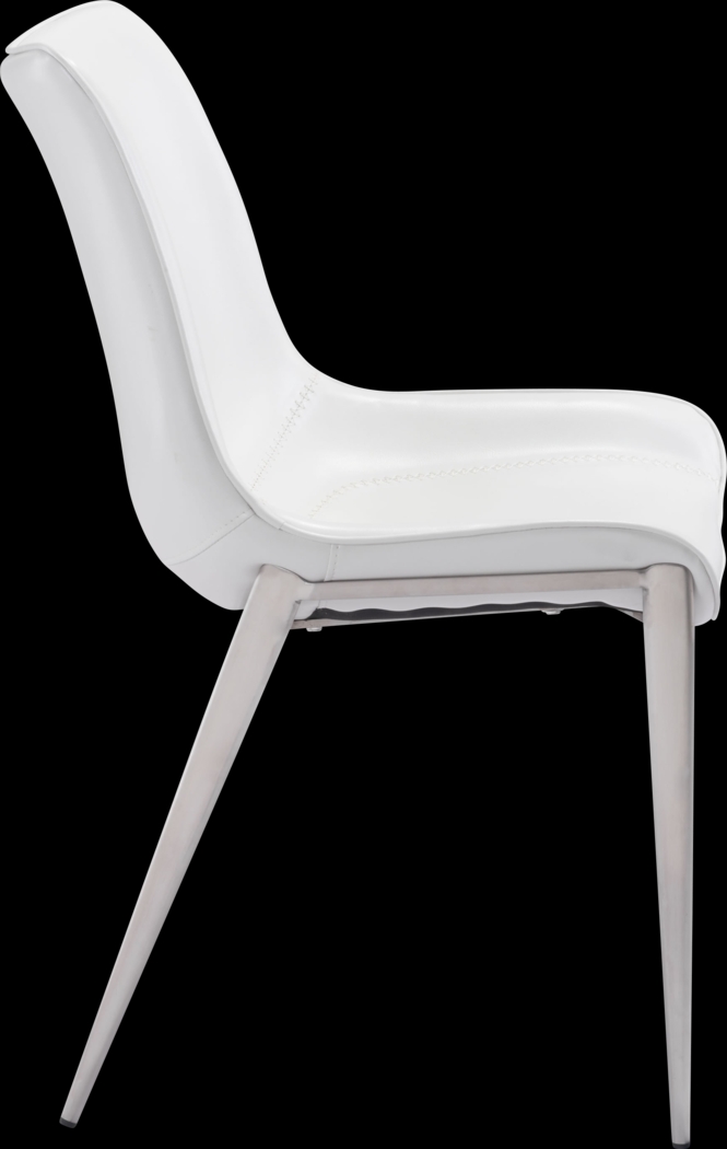 Wavell White Side Chair, Set of 2 - Thumbnail - Image 2
