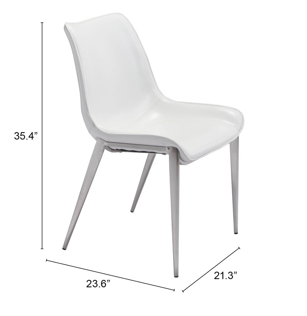 Wavell White Side Chair, Set of 2 - Thumbnail - Image 6