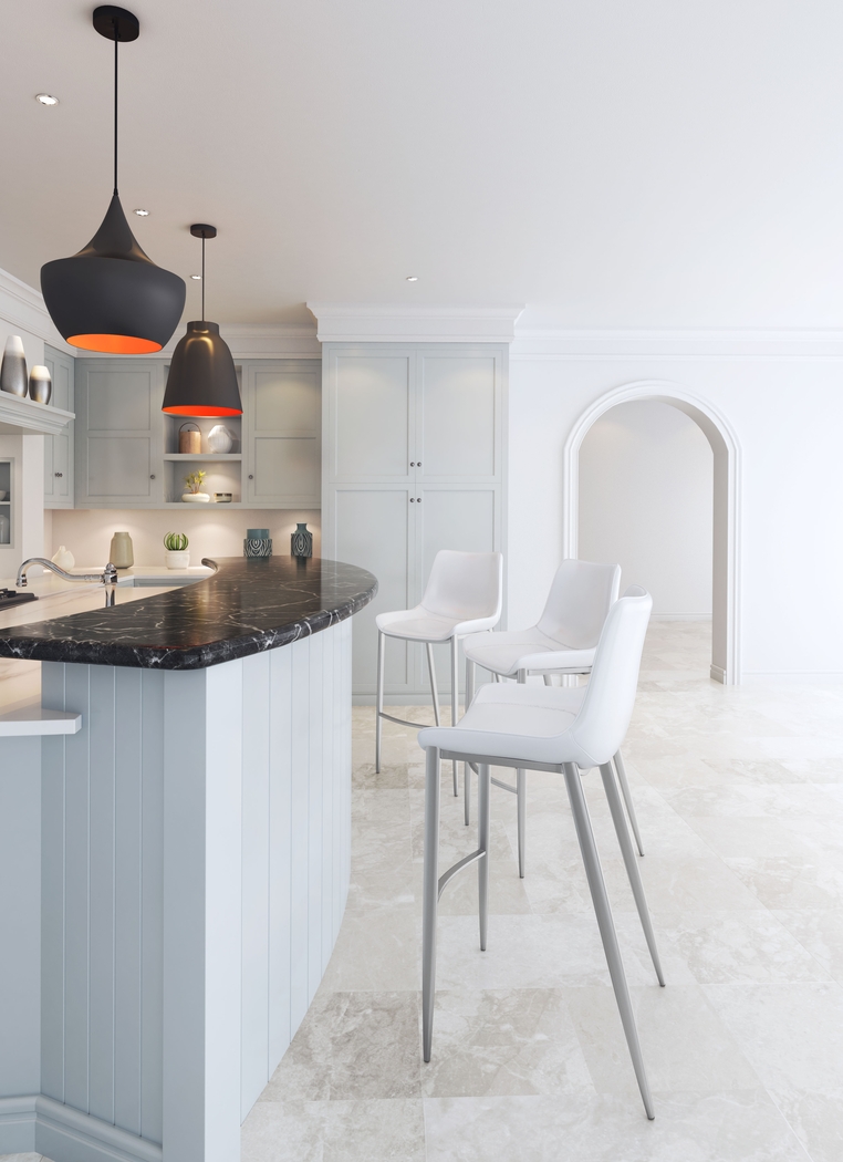 Wavell White Steel Barstool, Set of 2 - Thumbnail - Image 8