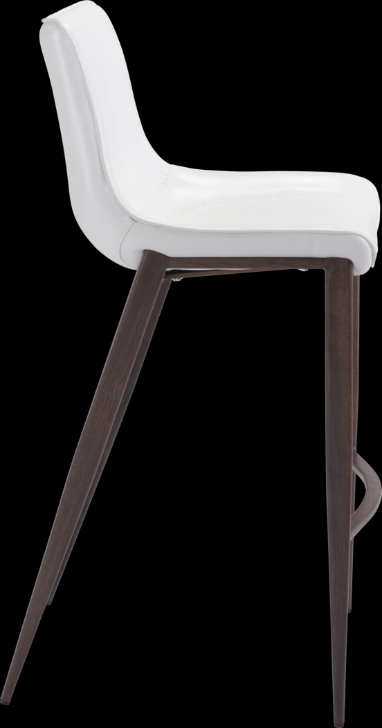 Wavell White Walnut Barstool, Set of 2 - Thumbnail - Image 2