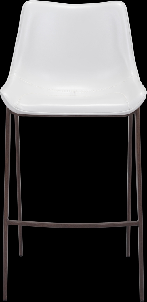 Wavell White Walnut Barstool, Set of 2 - Thumbnail - Image 3