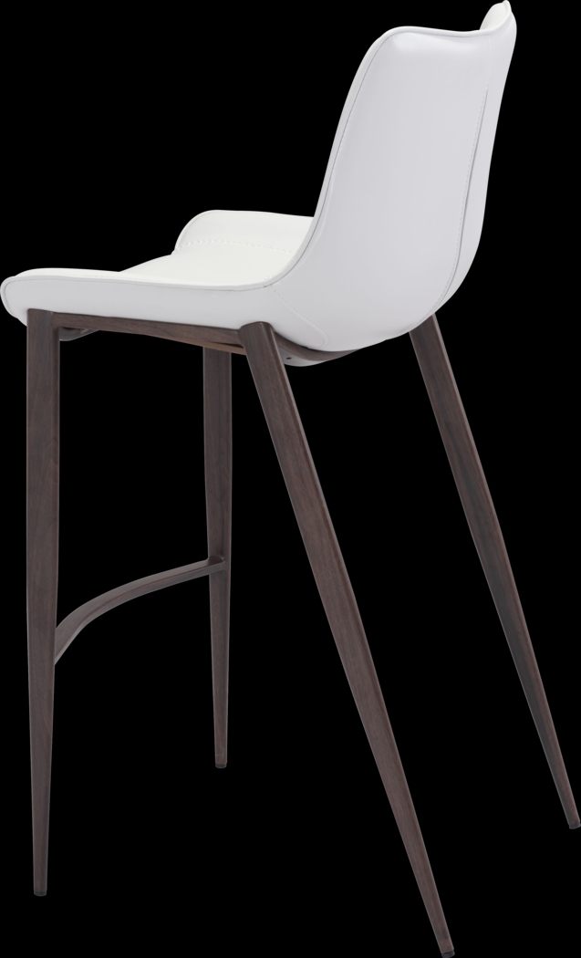 Wavell White Walnut Barstool, Set of 2 - Thumbnail - Image 5