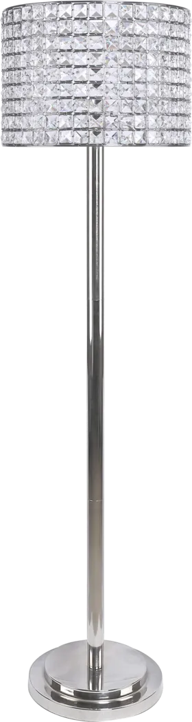 Waverly Shade Nickel Floor Lamp - Thumbnail - Image 1