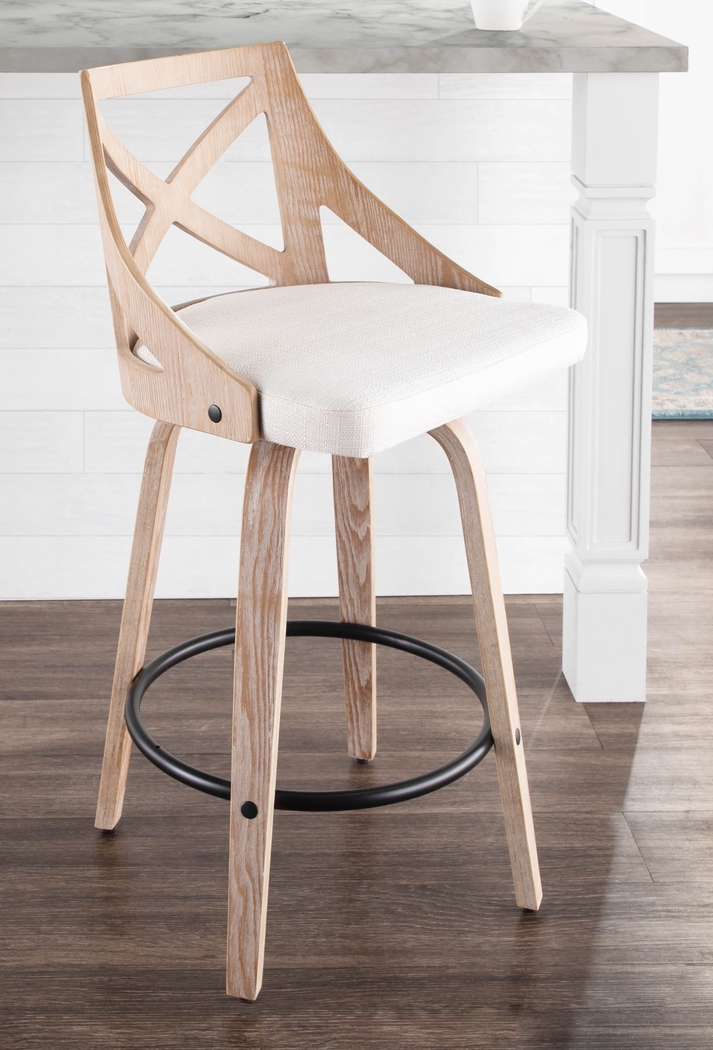 Waverton Cream Counter Height Stool, Set of 2 - Thumbnail - Image 4