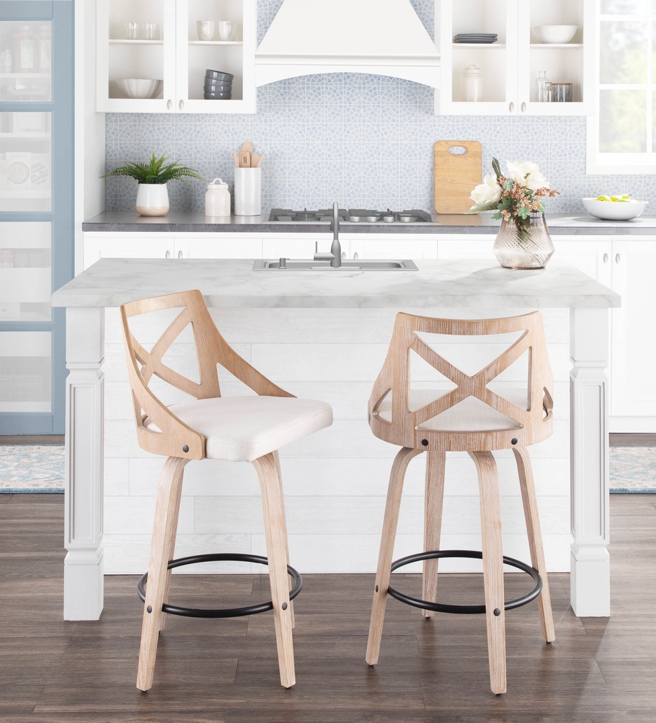 Waverton Cream Counter Height Stool, Set of 2 - Thumbnail - Image 5