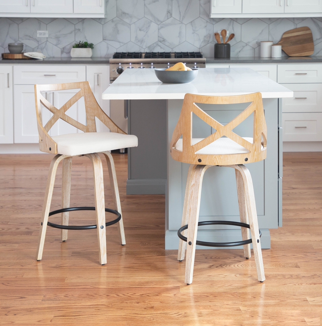Waverton Cream Counter Height Stool, Set of 2 - Thumbnail - Image 6