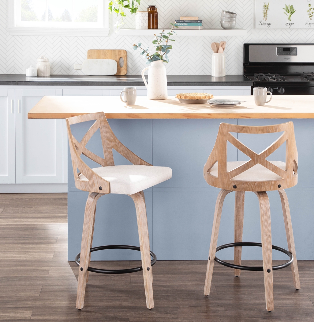 Waverton Cream Counter Height Stool, Set of 2 - Thumbnail - Image 8