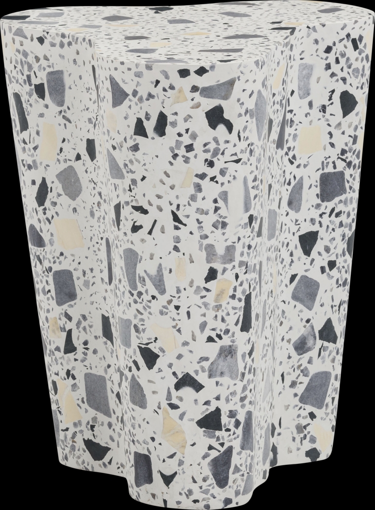 Waveshine Black and White End Table - Thumbnail - Image 2