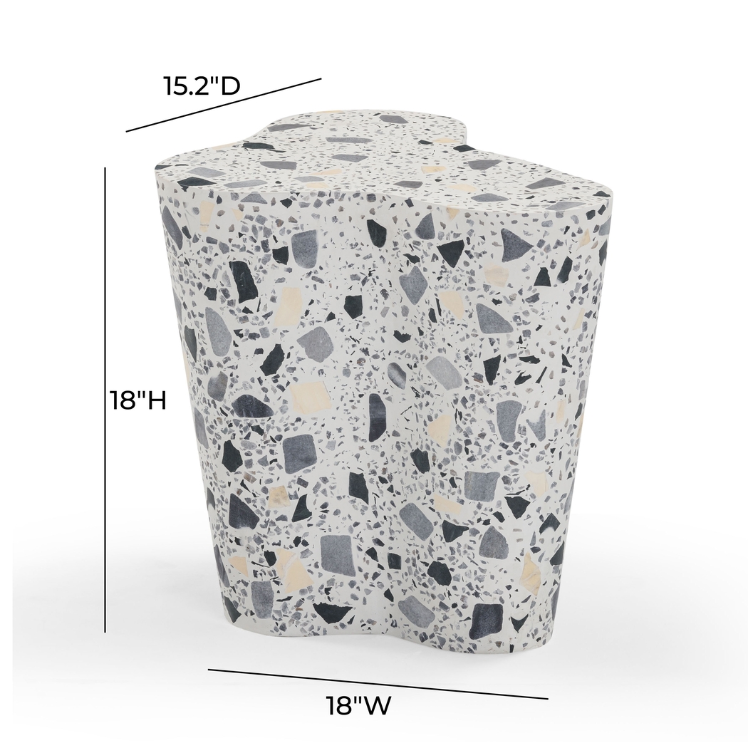 Waveshine Black and White End Table - Thumbnail - Image 7
