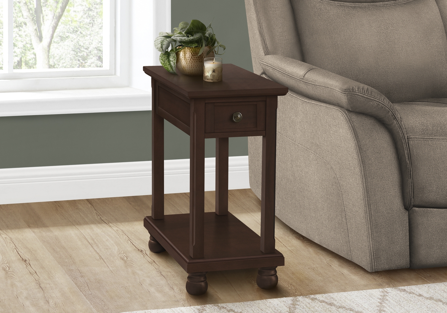 Waxmyrtle Espresso Accent Table - Thumbnail - Image 2