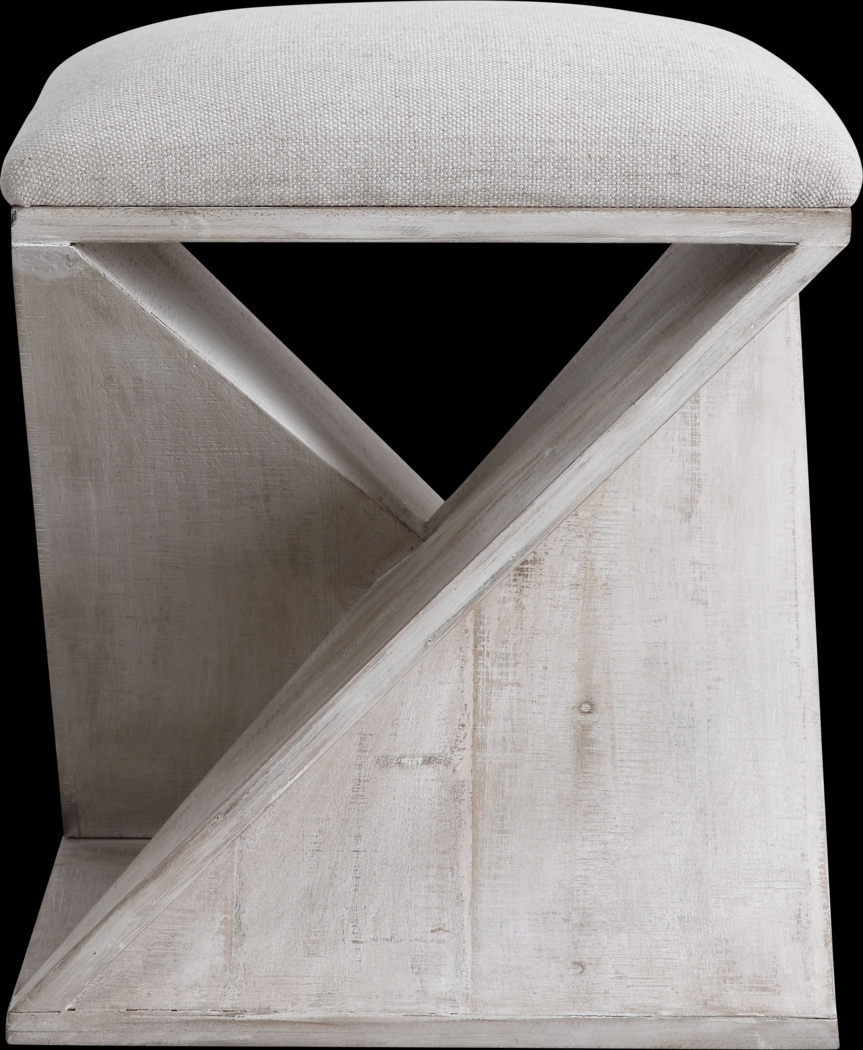 Waxwing White Ottoman - Thumbnail - Image 2