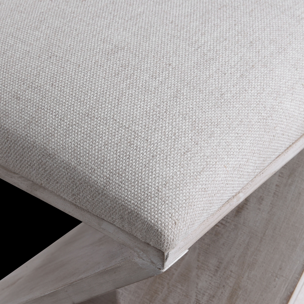 Waxwing White Ottoman - Thumbnail - Image 3