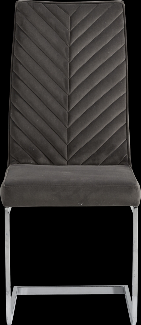 Waycroft Silver 5 Pc Dining Room with Charcoal Chairs - Thumbnail - Image 4