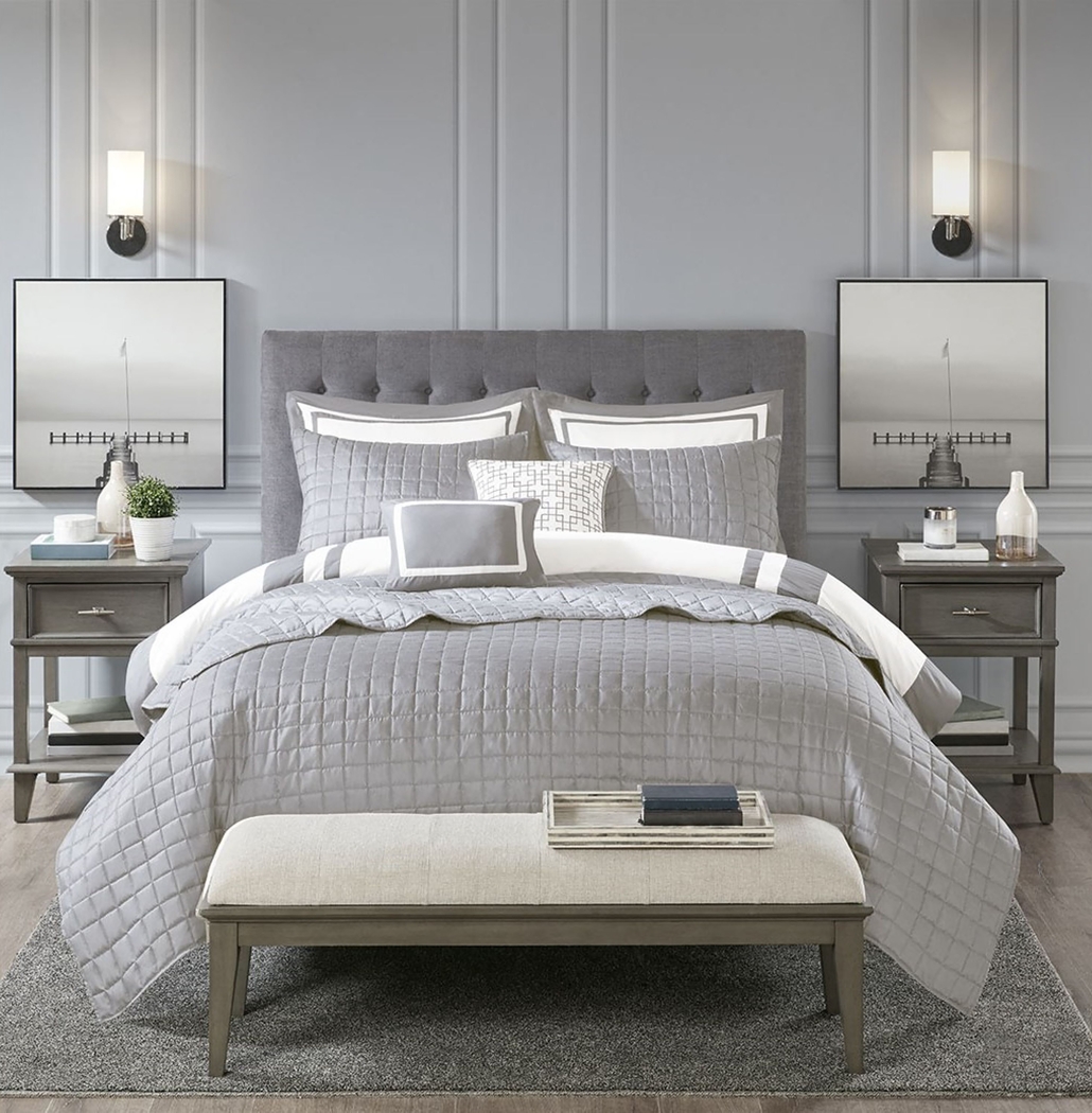 Wayde Gray 8 pc Full/Queen Quilt Set - Thumbnail - Image 5