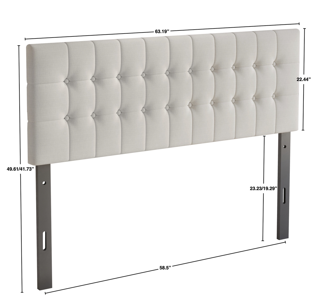 Waylon Light Gray Queen Headboard - Thumbnail - Image 4