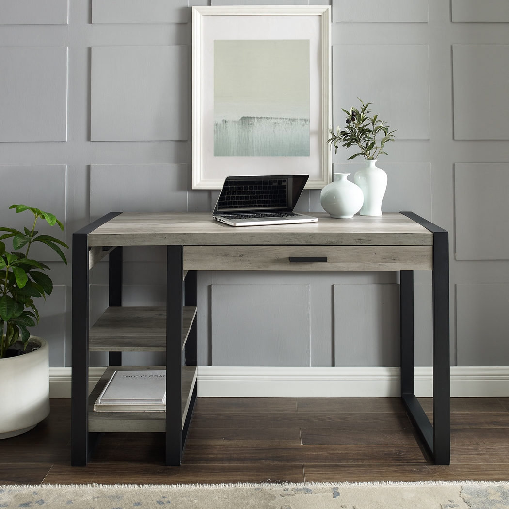 Waynecrest Gray Desk - Thumbnail - Image 4