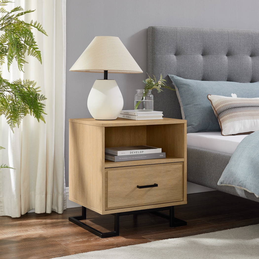 Waynemer Oak Nightstand - Thumbnail - Image 2
