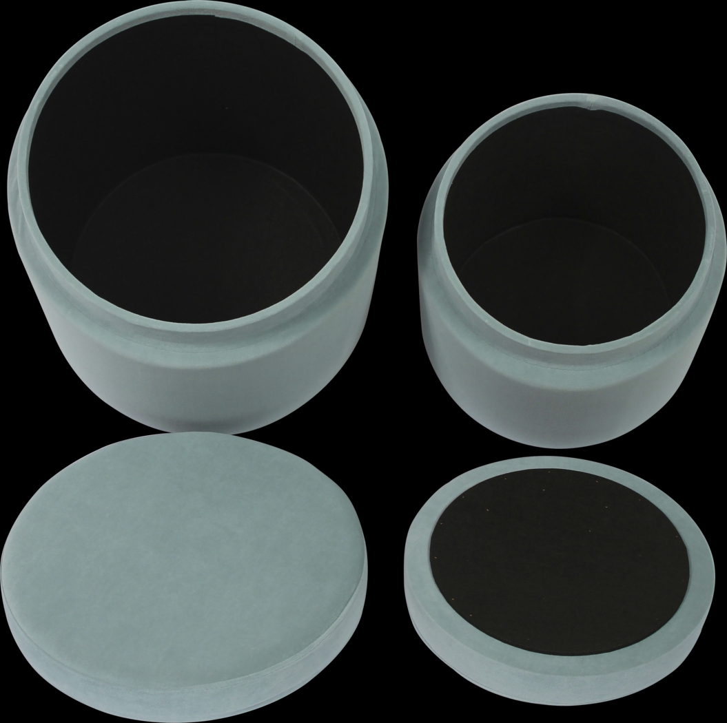 Waynetta Blue Storage Ottoman, Set of 2 - Thumbnail - Image 5