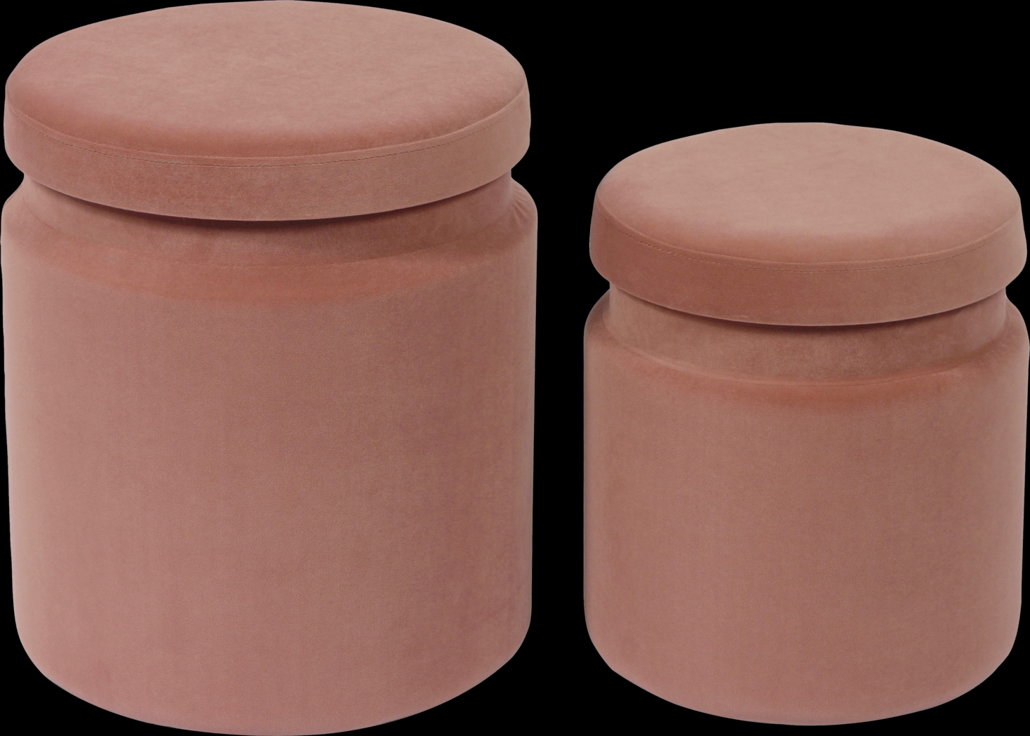 Waynetta Salmon Storage Ottoman, Set of 2 - Thumbnail - Image 1