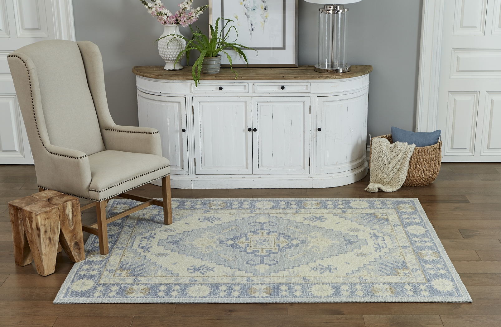 Wealon Blue 5'3 x 7'6 Rug - Thumbnail - Image 2