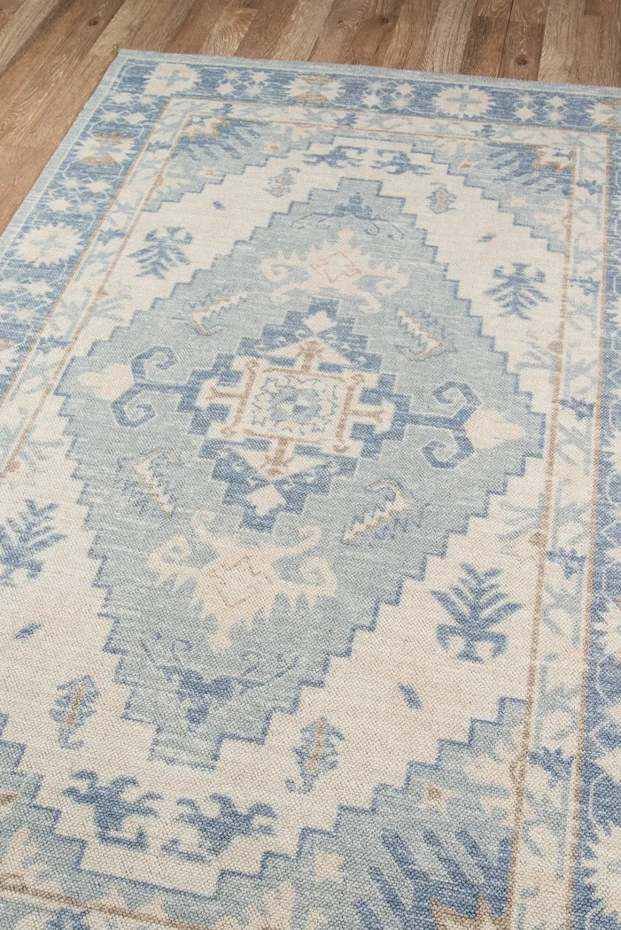 Wealon Blue 6'6 x 9' Rug - Thumbnail - Image 4