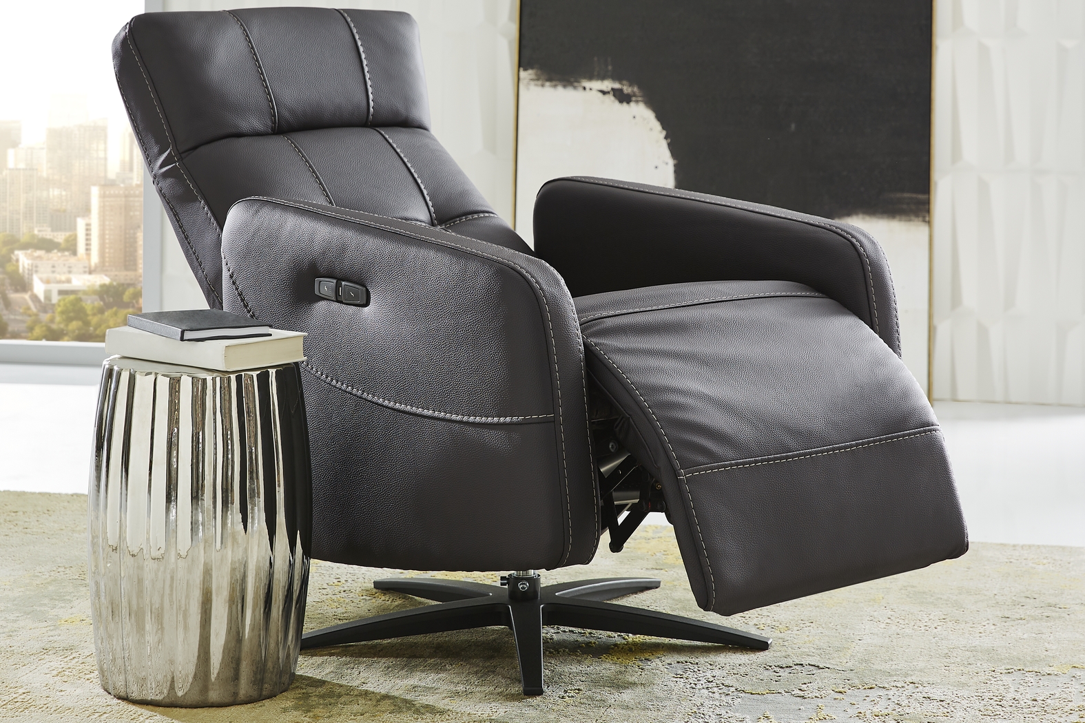 Weatherford Park Black 3 Pc Dual Power Reclining Living Room - Thumbnail - Image 13