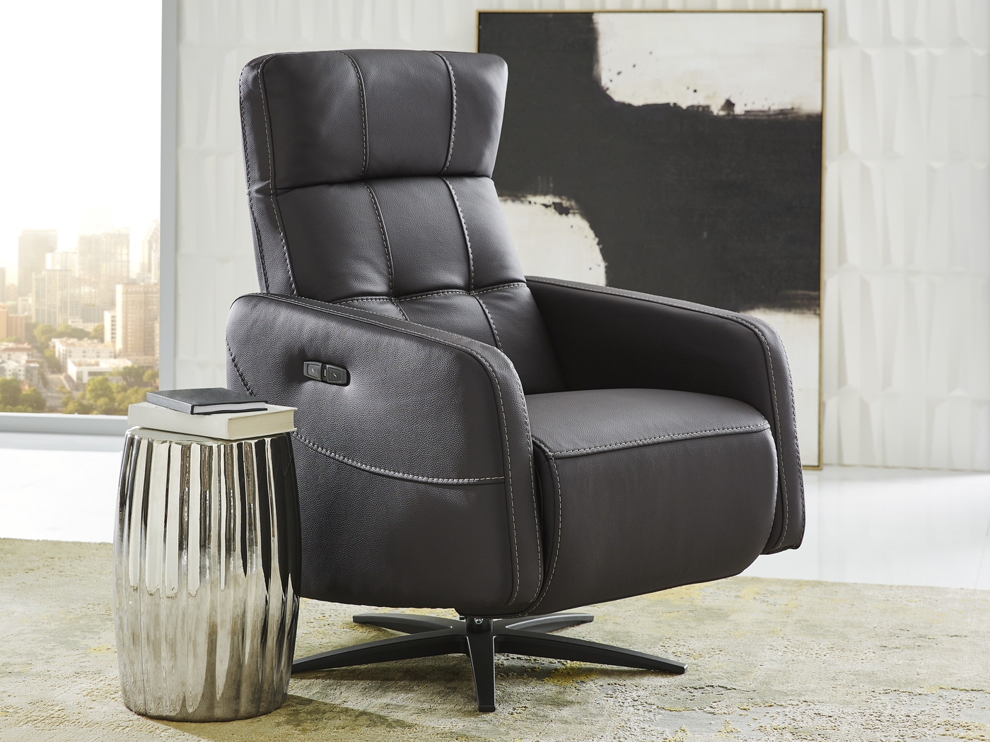 Weatherford Park Black 3 Pc Dual Power Reclining Living Room - Thumbnail - Image 14