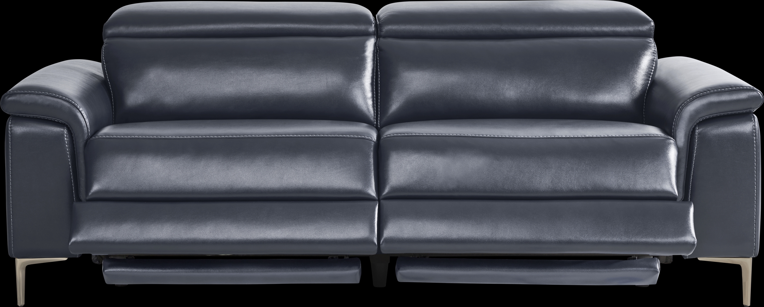 Weatherford Park Blue Dual Power Reclining Sofa - Thumbnail - Image 3