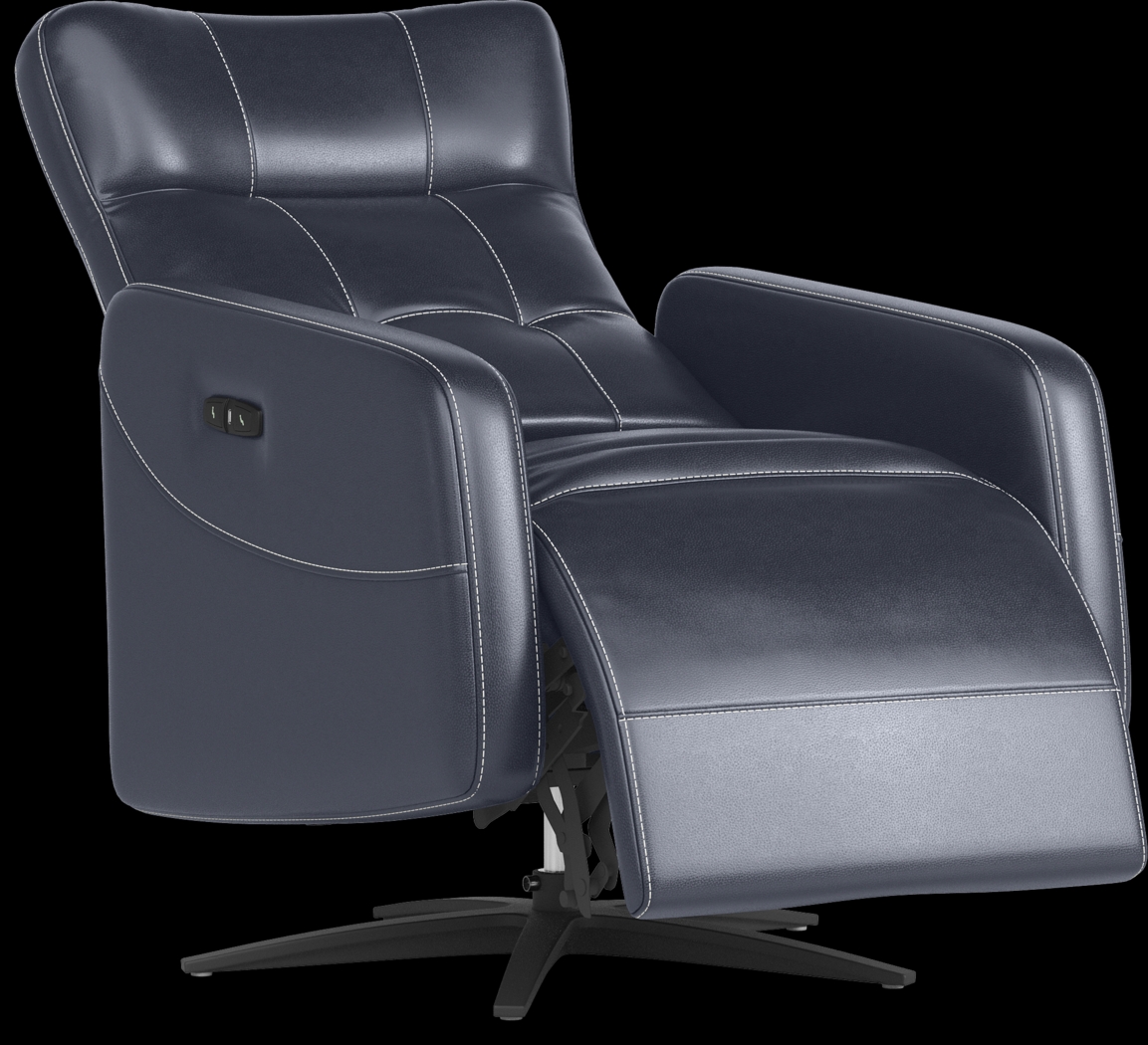 Weatherford Park Blue 6 Pc Dual Power Reclining Living Room - Thumbnail - Image 14