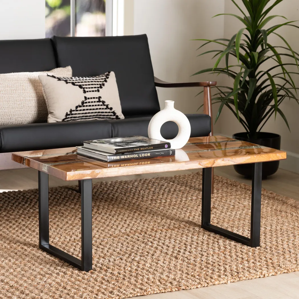 Webfruit Brown Rectangle Cocktail Table - Image 2