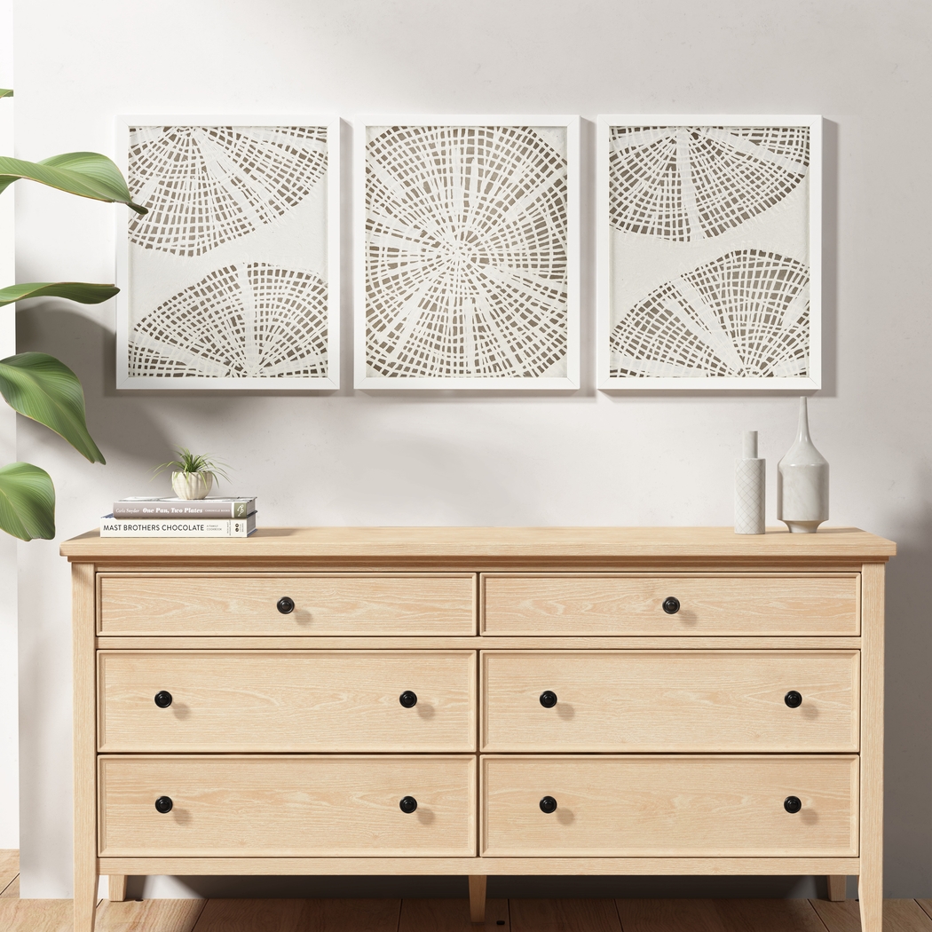 Webrews Off White Wall Decor, Set of 3 - Thumbnail - Image 2