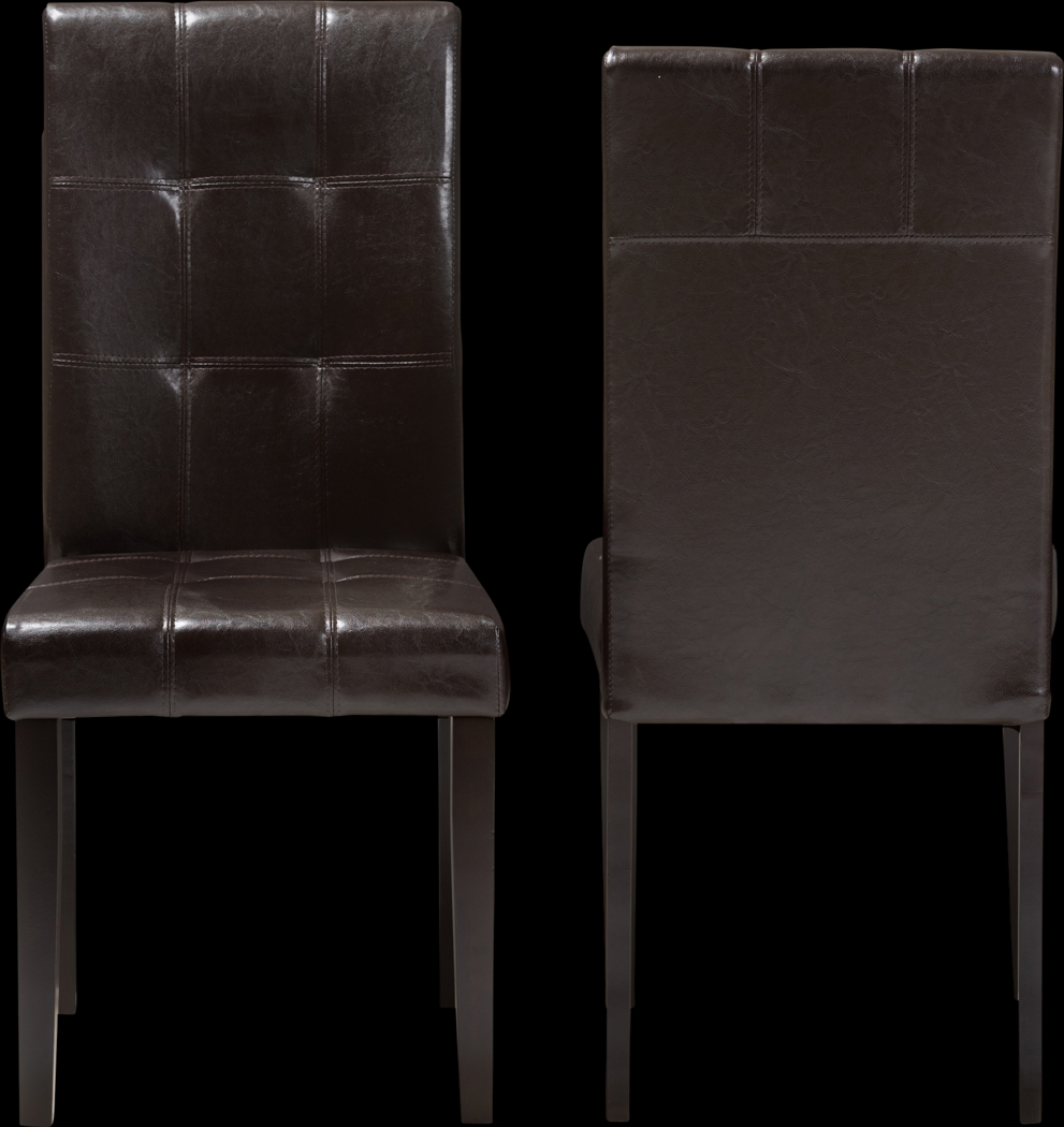 Webrewsa Dark Brown Dining Chair, Set of 2 - Thumbnail - Image 4