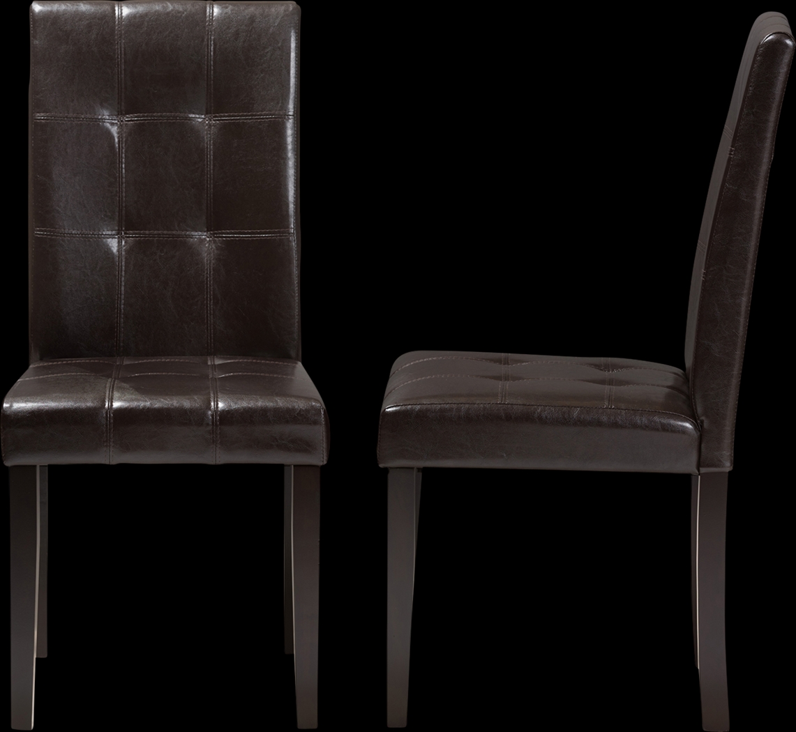 Webrewsa Dark Brown Dining Chair, Set of 2 - Thumbnail - Image 5