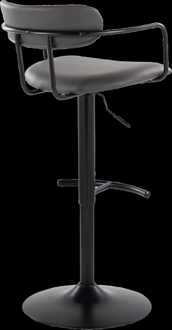 Wedgefeild II Gray Adjustable Barstool, Set of 2 - Thumbnail - Image 6