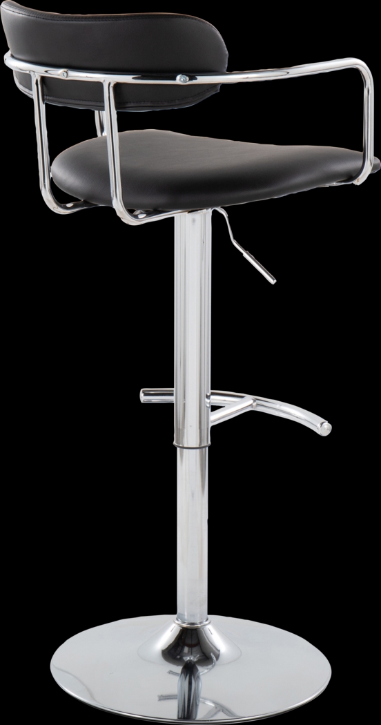 Wedgefeild IV Black Adjustable Barstool, Set of 2 - Thumbnail - Image 7