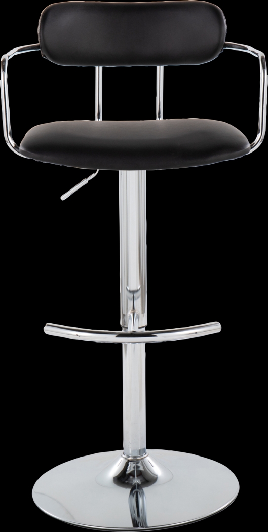 Wedgefeild IV Black Adjustable Barstool, Set of 2 - Thumbnail - Image 9