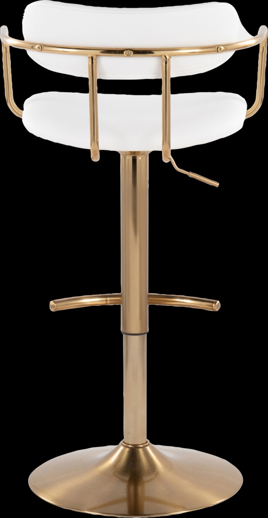 Wedgefield I White Adjustable Barstool, Set of 2 - Thumbnail - Image 9