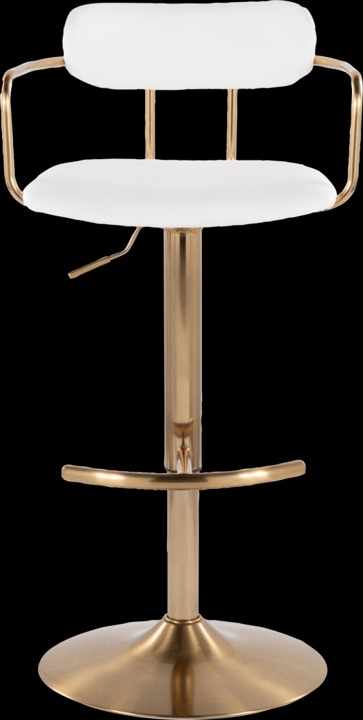 Wedgefield I White Adjustable Barstool, Set of 2 - Thumbnail - Image 10